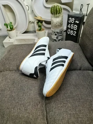 Adidas Samba OG White Black Laceless Lifestyle Sneakers 6