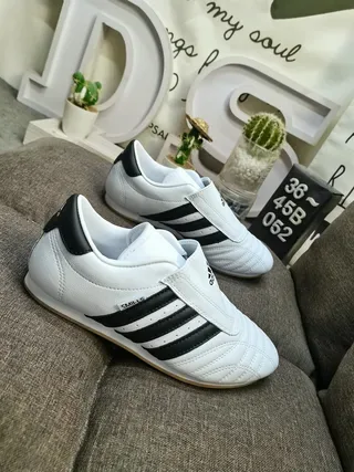 Adidas Samba OG White Black Laceless Lifestyle Sneakers 9