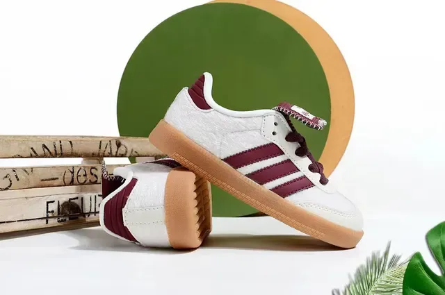 Adidas Samba OG White Maroon Gum Lifestyle Sneakers 6