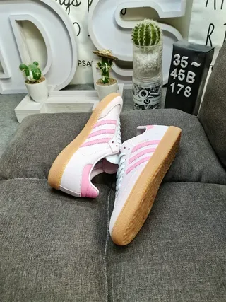 Adidas Samba Pink and Beige Lifestyle Sneakers 6