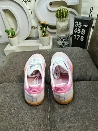 Adidas Samba Pink and Beige Lifestyle Sneakers 8