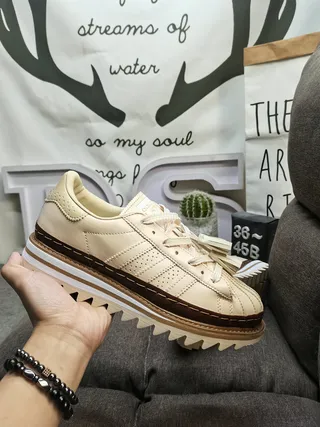 Adidas Samba Platform Beige Lifestyle Sneakers 5
