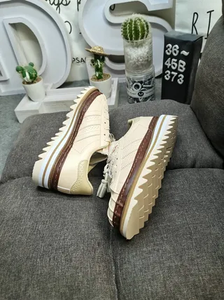 Adidas Samba Platform Beige Lifestyle Sneakers 6