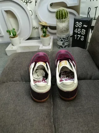 Adidas Samba Purple and White Lifestyle Sneakers 8