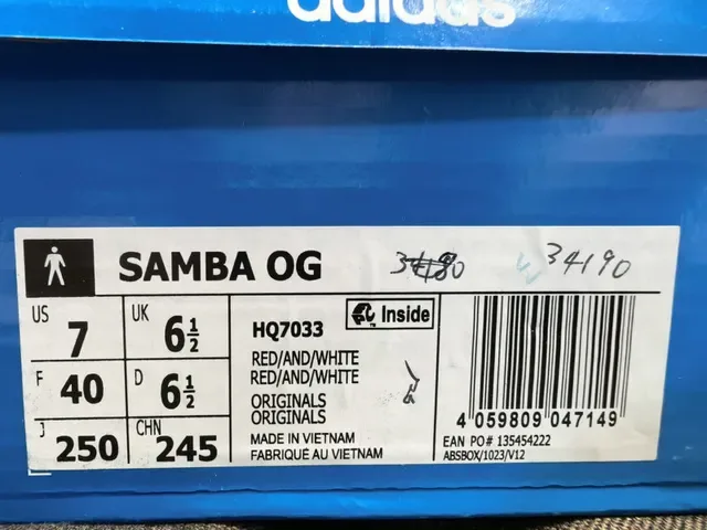 Adidas Samba Red and White Lifestyle Sneakers 2