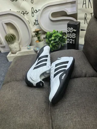 Adidas Samba White and Black Lifestyle Sneakers 6