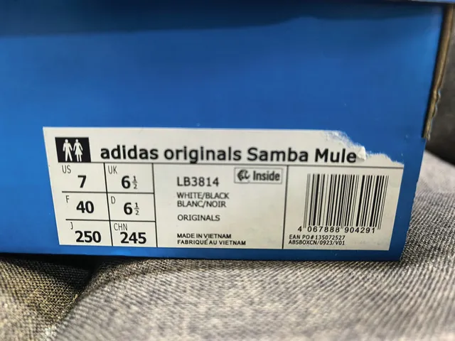 Adidas Samba White Black Lace-Up Slip-On Casual Shoes 2