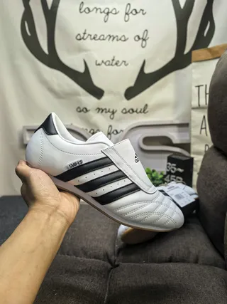 Adidas Sambas Chaussures de football indoor blanches et noires 5