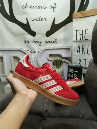 Adidas Satelle Red White Gum Lifestyle Sneakers 5