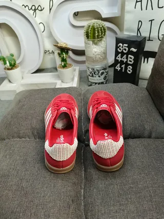 Adidas Satelle Red White Gum Lifestyle Sneakers 8