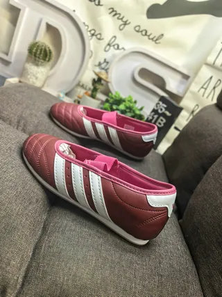 Adidas Silver White Quilted Toe Box Three-Stripe Side Panel Mary Jane Shoes 17