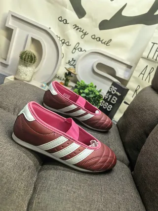 Adidas Silver White Quilted Toe Box Three-Stripe Side Panel Mary Jane Shoes 19