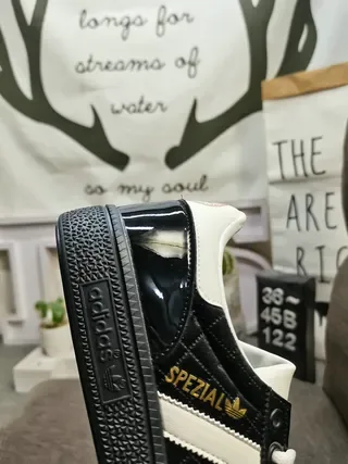 Adidas Spezial Black and White Quilted Lifestyle Sneakers 3
