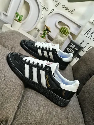 Adidas Spezial Black and White Quilted Lifestyle Sneakers 7