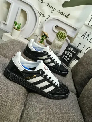 Adidas Spezial Black and White Quilted Lifestyle Sneakers 9