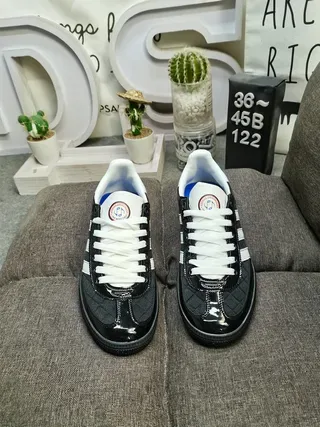 Adidas Spezial Black and White Quilted Lifestyle Sneakers 10