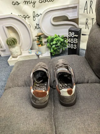 Adidas Spezial Brown Suede Three-Tone Striped Lifestyle Sneakers 8