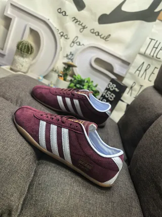 Adidas Spezial Burgundy Suede Lifestyle Sneakers 7