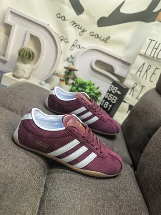 Adidas Spezial Burgundy Suede Lifestyle Sneakers 9