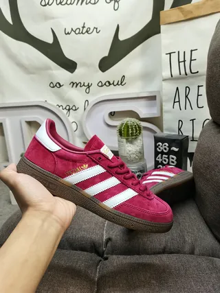 Adidas Spezial Magenta Suede Lifestyle Sneakers 5