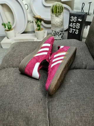 Adidas Spezial Magenta Suede Lifestyle Sneakers 6