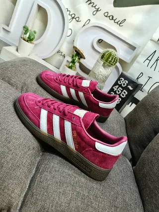 Adidas Spezial Magenta Suede Lifestyle Sneakers 7
