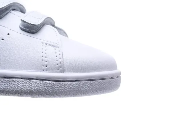 Adidas Stan Smith White Green Low-Top Laceless Velcro Strap Lifestyle Sneakers 4