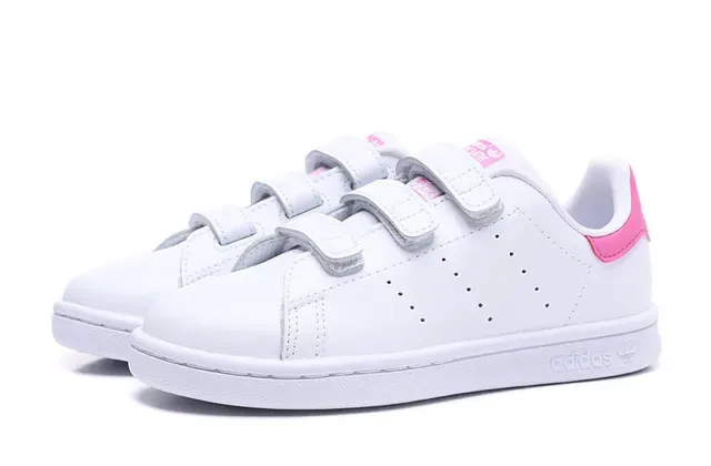 Adidas Stan Smith White Green Low-Top Laceless Velcro Strap Lifestyle Sneakers 13