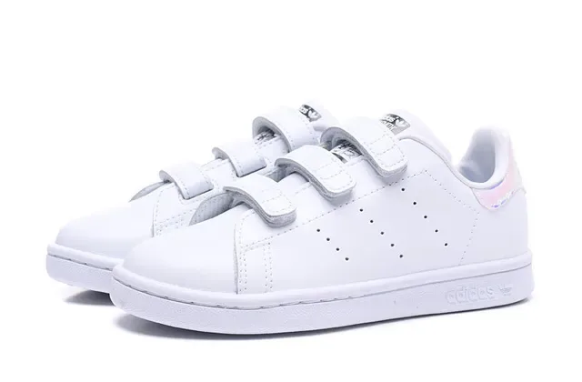 Adidas Stan Smith White Green Low-Top Laceless Velcro Strap Lifestyle Sneakers 15