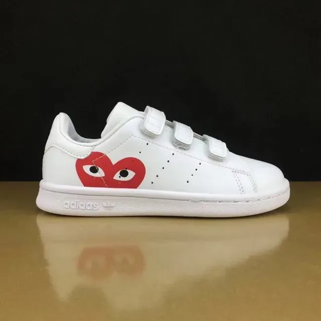 Adidas Stan Smith White Green Low-Top Laceless Velcro Strap Lifestyle Sneakers 16