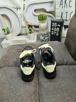 Adidas Superstar Black and Cream Lifestyle Sneakers 8