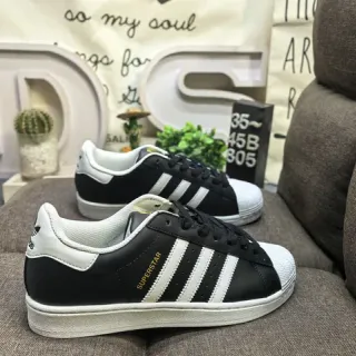 Adidas Superstar Black and White Lifestyle Sneakers
