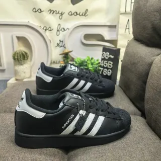 Adidas Superstar Black and White Lifestyle Sneakers