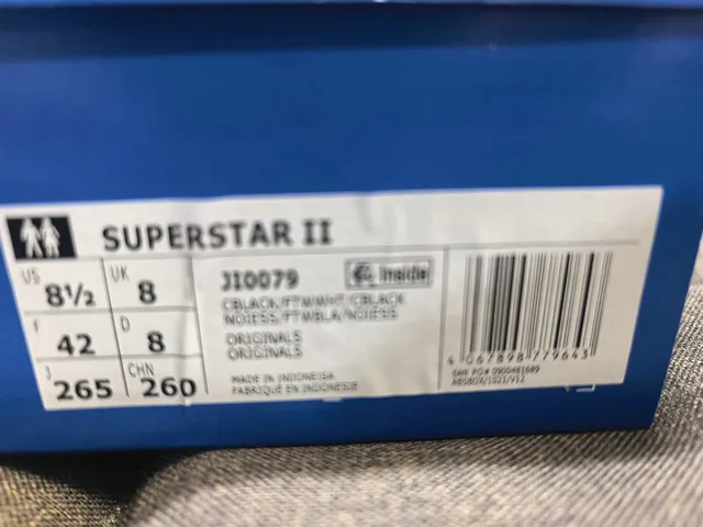 Adidas Superstar Black and White Lifestyle Sneakers 2