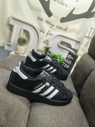 Adidas Superstar Black and White Lifestyle Sneakers 9