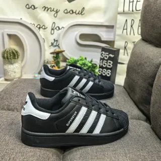 Adidas Superstar Black and White Lifestyle Sneakers