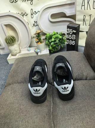 Adidas Superstar Black and White Lifestyle Sneakers 8