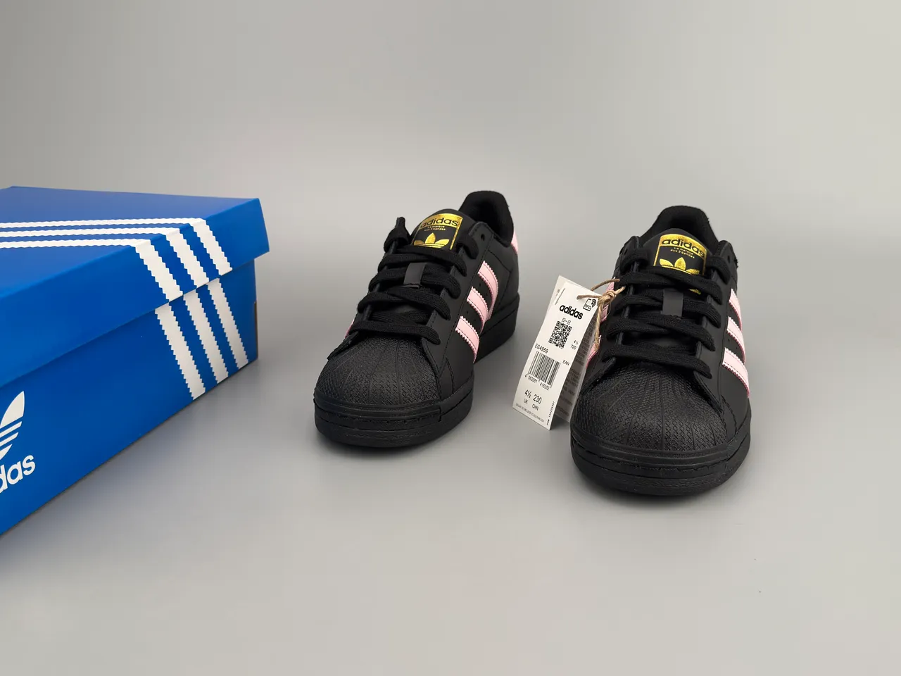 Adidas Superstar Black Pink Gold Lifestyle Sneakers 3