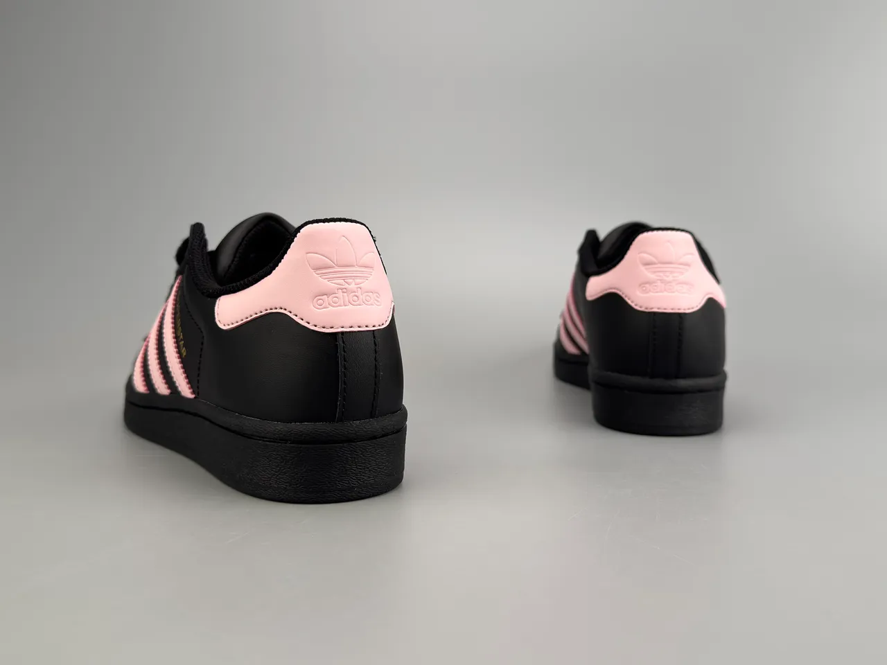 Adidas Superstar Black Pink Gold Lifestyle Sneakers 6