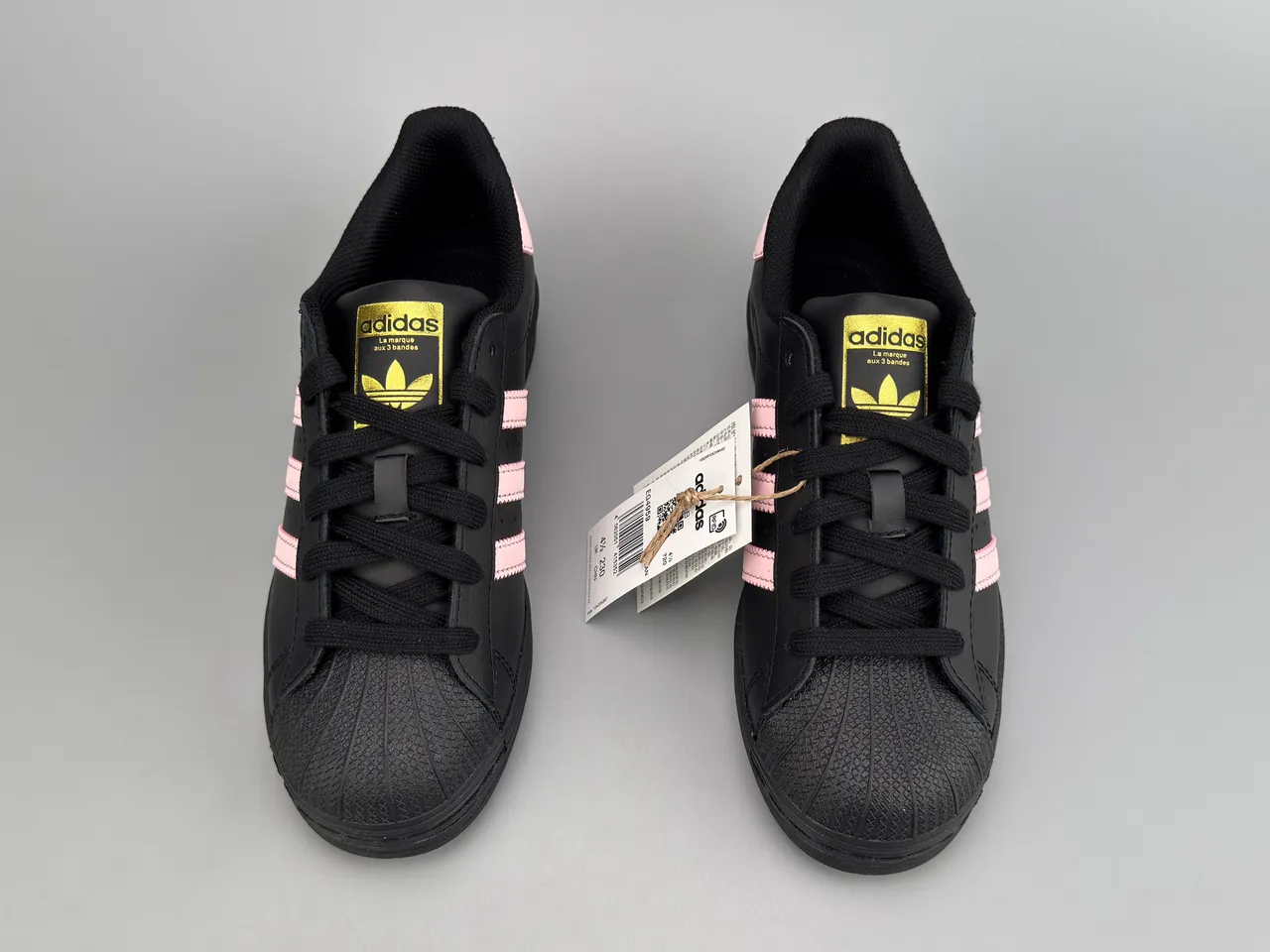 Adidas Superstar Black Pink Gold Lifestyle Sneakers 9