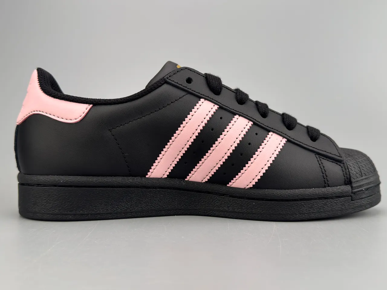 Adidas Superstar Black Pink Gold Lifestyle Sneakers 10