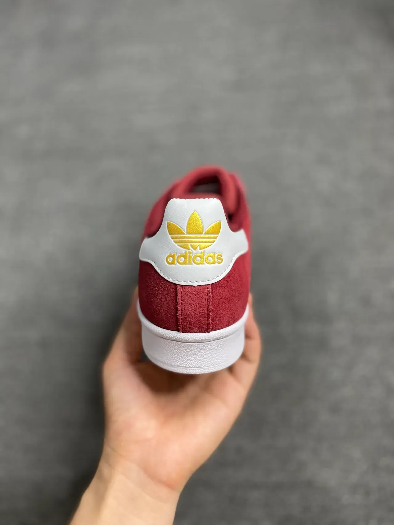 Adidas Superstar Burgundy Suede Lifestyle Sneakers 6