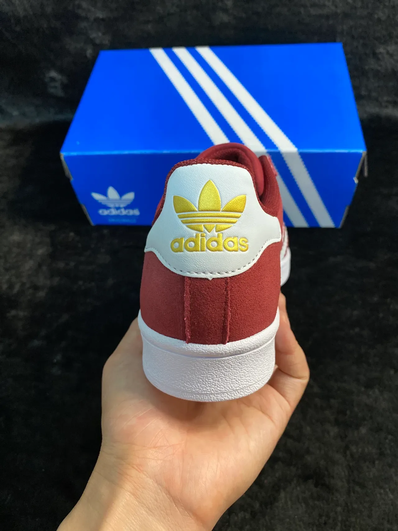 Adidas Superstar Burgundy Suede Lifestyle Sneakers 12
