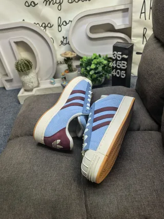 Adidas Superstar Corduroy Blue and Maroon Lifestyle Sneakers 6