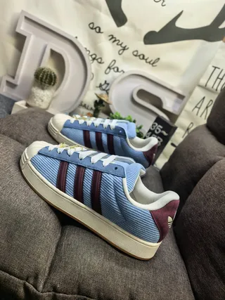 Adidas Superstar Corduroy Blue and Maroon Lifestyle Sneakers 7