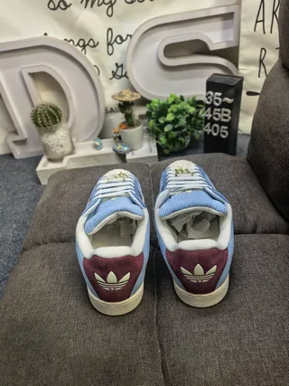 Adidas Superstar Corduroy Blue and Maroon Lifestyle Sneakers 8