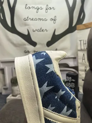 Adidas Superstar Denim Star Print Lifestyle Sneakers 3