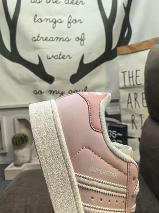 Adidas Superstar Dusty Pink and White Lifestyle Sneakers 3