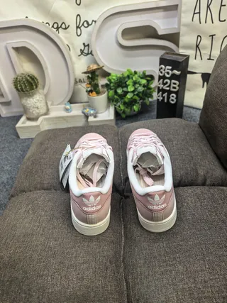Adidas Superstar Dusty Pink and White Lifestyle Sneakers 8