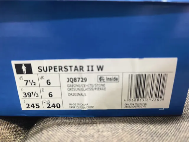 Adidas Superstar Gray and Blue Lifestyle Sneakers 12